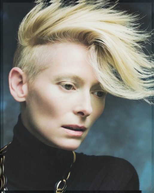 Die Schauspielerin Tilda Swinton ist eines der bekanntesten Beispiele für Androgynität